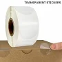 500/1000pcs transparent round stickers labels clear business package seal crafts