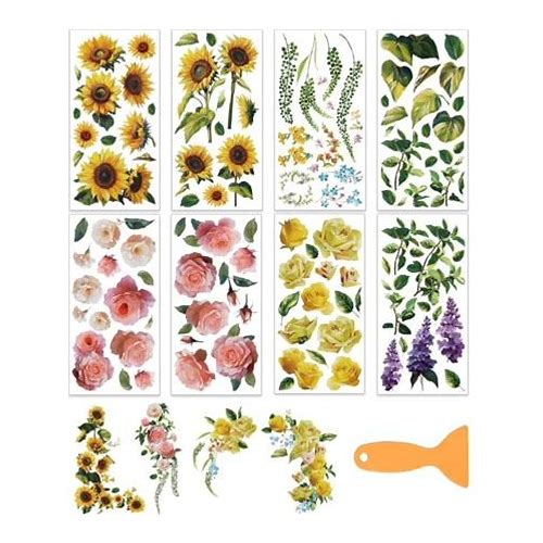 8 Sheets 8 Styles PVC Waterproo…