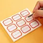 Addhat Red Blank Self-Adhesive Stickers