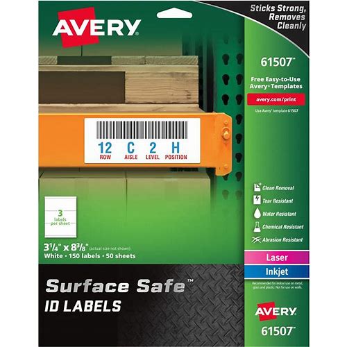 Avery® Surface Safe ID Label, 3 1…
