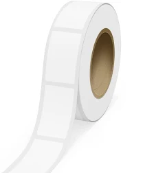 JAM Paper Clear 2 7/8 x 5 Inch Roll of Rectangle Outdoor Weather Resistant Labels