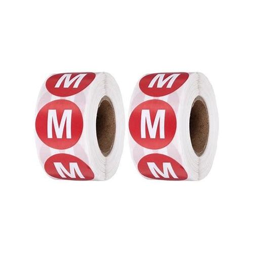 500Pcs 1 Inch M Clothing Size Sti…