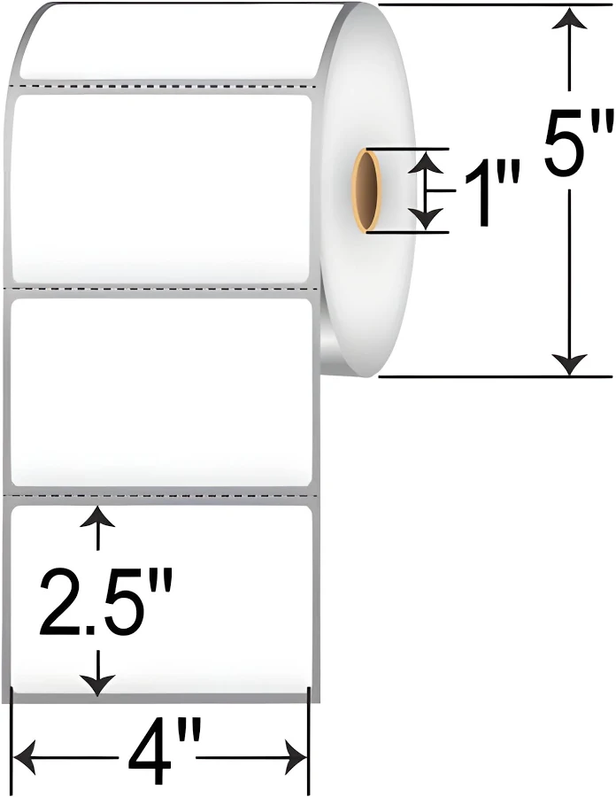 Zebra 10010048 Z-Select 4000D Paper Label