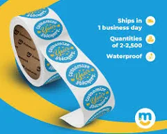 Custom Roll Labels, Personalized Product Labels, Custom Stickers for Business Logo, Business Branding Labels, Packaging Labels