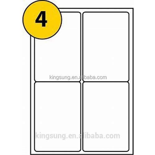 Self Adhesive Paper Material A4 …