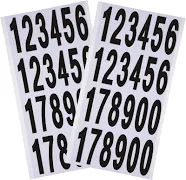 Outus 240pcs 10 Sheets Self Adhesive Vinyl Numbers Stickers Waterproof Reflectiv