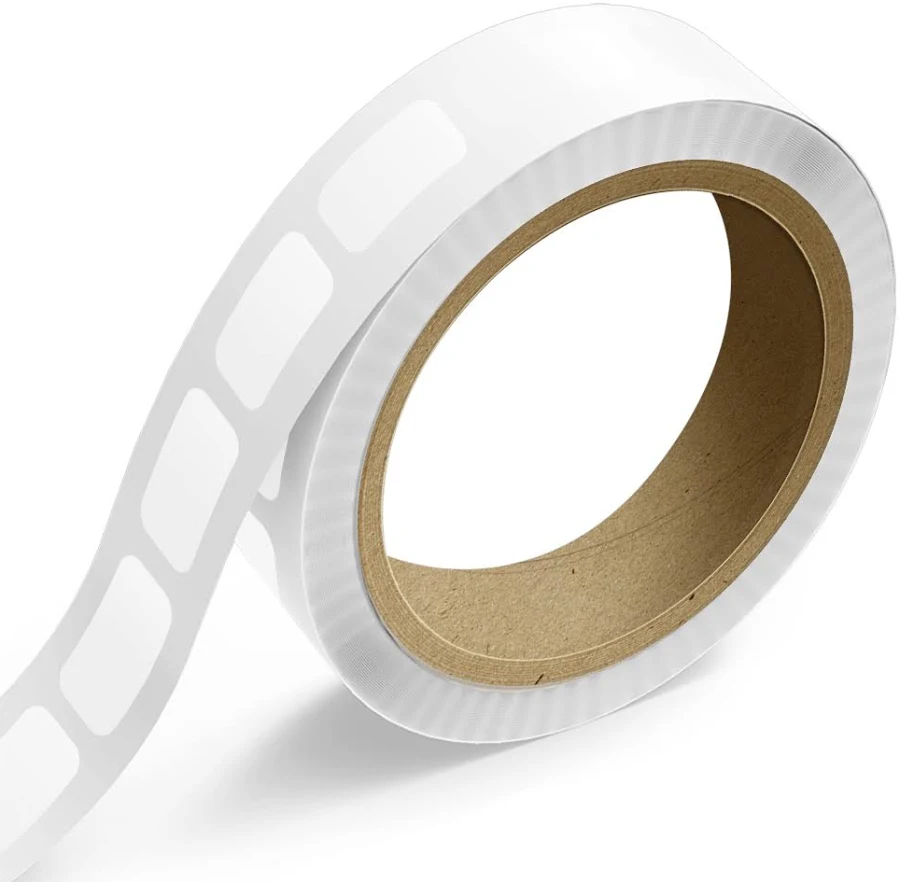 JAM White Glossy Roll of Rectangle Labels