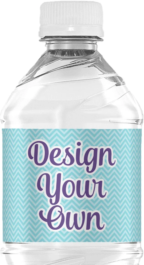 [6ct] Custom Design Your Own Water Bottle Labels - Custom Sized