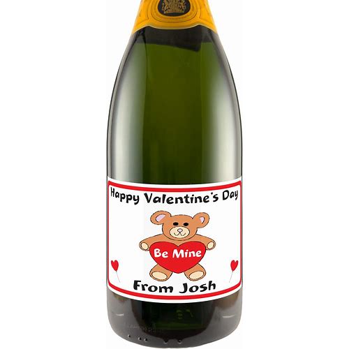 Teddy Bear Valentine's Day Label…