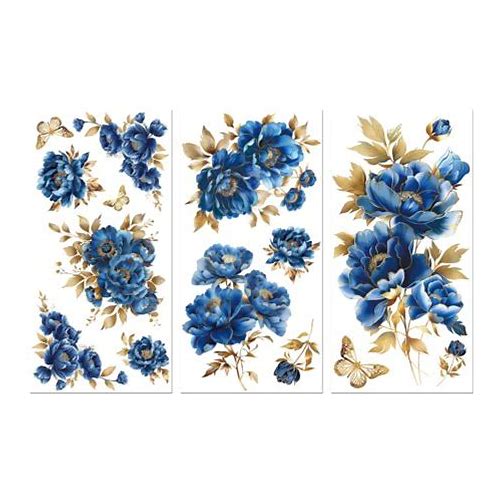 3 Sheets 3 Styles PVC Waterproo…