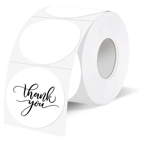 1.5 Inch White Round Thermal Sti…