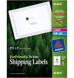 Avery Eco-Shipping Label, White