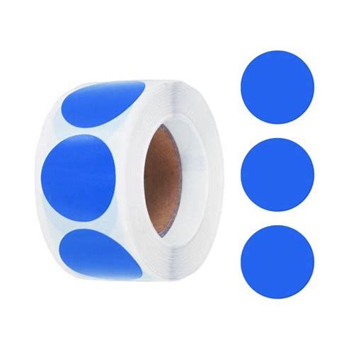 Uxcell 500Pcs Blue Round Sticker…
