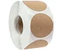 Round Kraft Paper Stickers, Blank, 500 pcs, 25mm - Labels on a Roll