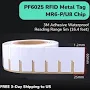 RFID Long Rnage UHF Anti Metal Tags Sticker PET Waterproof 3M Adhesive PF6025 for metal - 60*25*1.2mm / 500 pieces - 1 roll