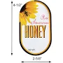 Betterbee Pure American Large Oval Honey Jar Labels