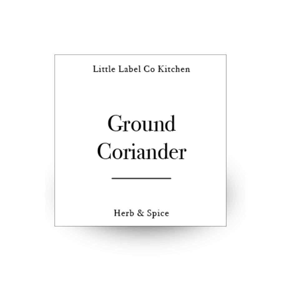 Custom Herb & Spice Stickers 6 Label Pack Classic