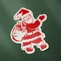 Holly Jolly Vintage Santa Matte Gift Label Sticker