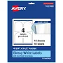 Avery Glossy White Arched Labels