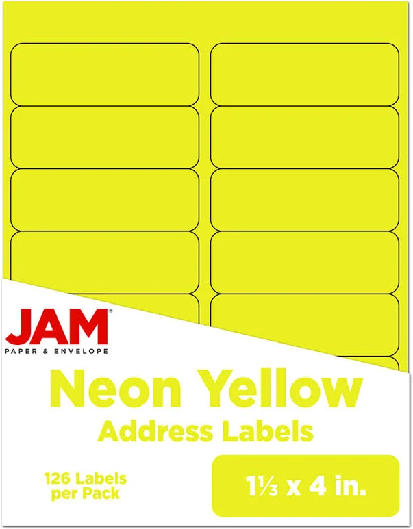 JAM Paper Mailing Address Labels 1 x 2 5/8