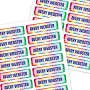 Mini Rectangle Name Labels - 33 Count