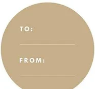 Andaz Press Modern To/From Circle Gift Labels