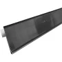 Retail Shelf Strips, Plastic Label Holder w/Adhesive, Black 1.5H x 48W