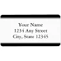 Custom Pre-Printed Address Labels - Black & White