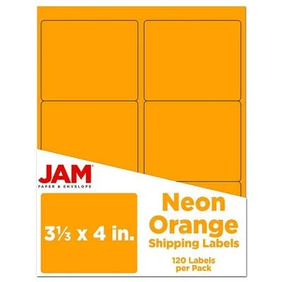 JAM Paper Shipping Labels 3 1/3 x 4