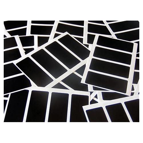 80 Black Stickers - Sticky Coloure…