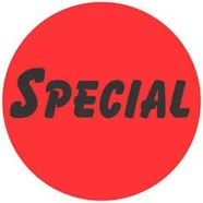 Special Labels 1000 Each Per Roll Size 1.25" Round Oval Stickers