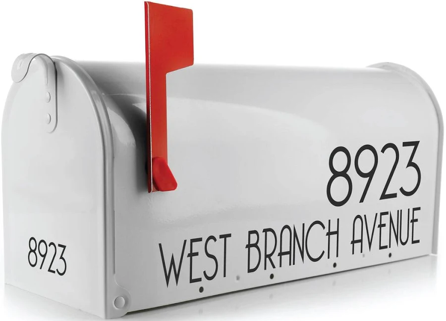 Personalized Mailbox Stickers | Vinyl Letter & Address Decals
