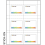 Stick-On Paper Name Tag Labels