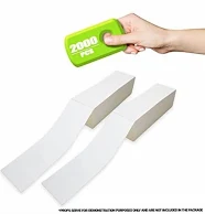 Amz White Direct Thermal Label Paper, 4 x 13 Inches. 2000 Pack Thermal Shipping Labels for Printing. Self-Adhesive Thermal Printer Labels. Temperature