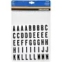 Hillman 842286 Outdoor Decoration 1 inch Black/White Letters & Numbers Packaged