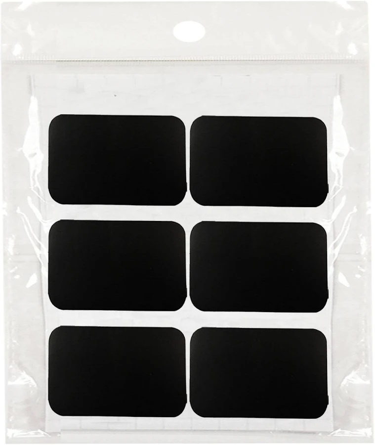 Wrapables Set of 36 Chalkboard Labels / Chalkboard Stickers for Organizing, Labeling, Gift Tags, Drink / Wine Markers, and Weddings