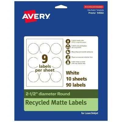Avery EcoFriendly Round Labels