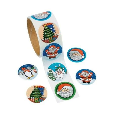 Fun Express Holiday Roll of Stickers