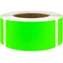 Fluorescent Green Rectangle Labels 2" x 4" - Color Coding by InStockLabels
