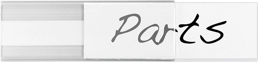 ULINE Plastic Label Holders Adhesive Back