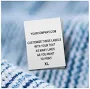 100 CUSTOM CARE LABELS, Garment Labels, Custom Clothing Labels (printed with your text & logo)