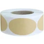 250pcs Kraft Label Stickers Roll DIY Blank Handmade Tags for Baking, Gifts, Jars, Brown