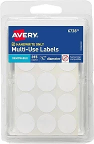 Avery Multi-Use Round Labels 3/4