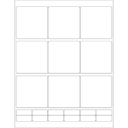 Tape Logic 2 3/4 x 2 3/4" White Rectangle Laser Labels LL115