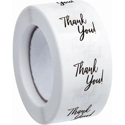 Whaline 1000Pcs Clear Thank Yo…