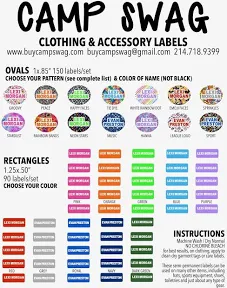 Clothing and Accessory Labels-Multi Pack-240 labels Orange