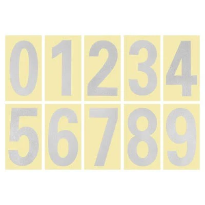 Unique Bargains Reflective Mailbox Numbers Sticker