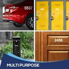 VWAQ Personalized Mailbox Street Address Decals - Set of 2 Vinyl Stickers Custom Letters and Numbers - CMB33