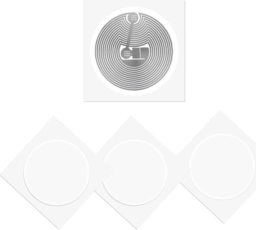 50 Pcs Babiqt Mifare Classic 1k Tags S50 Rfid Stickers Nfc 25mm Round,
