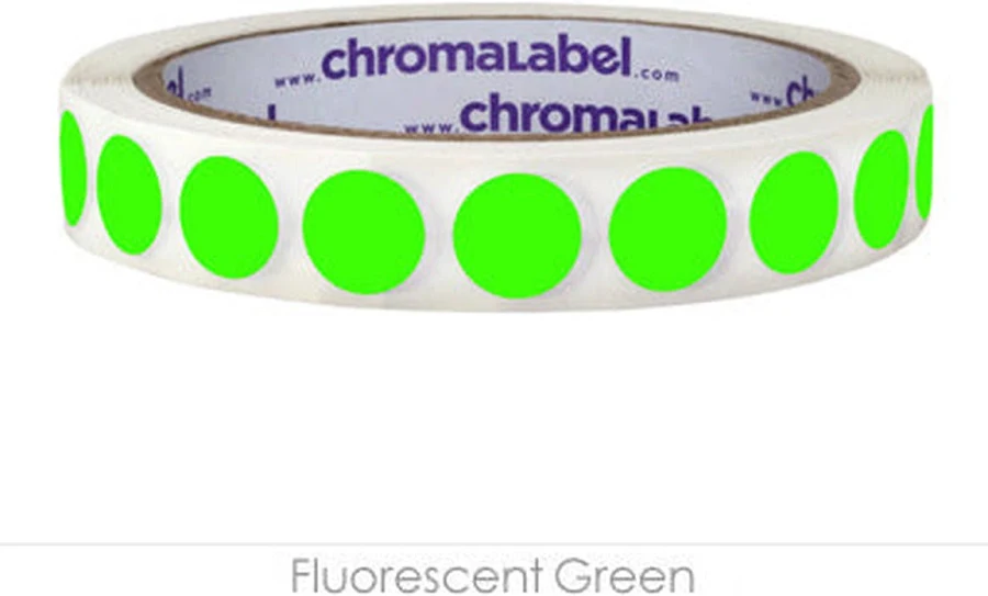 Removable 0.5" Round Sticker Labels